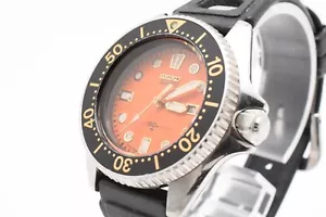 【EXC+5】SEIKO 2625-0010 Vintage 1981 Mini Diver 150m Orange Quartz From JAPAN - Picture 1 of 15