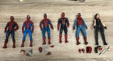 Marvel Legends Lot As-is Spider-man & Elektra 6 Figures Homecoming Man Thing
