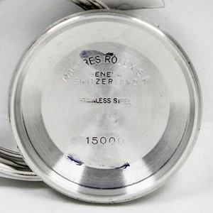 Original Rolex Oyster Perpetual Ref# 15000 Automatic Watch Steel Back Only - Picture 1 of 3