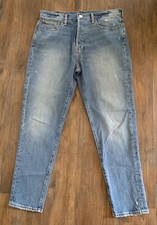 Abercrombie & Fitch Men's Vintage Stretch 90's Blue Jeans 34x32 Actual 35x29.5