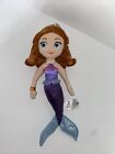 Disney Sofia The First Mermaid Stuffed Plush Doll Toy Once Upon a Princess 12”