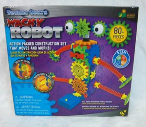 Techno Gears Wacky Robot Construction Set Moves & Works STEM 80+ Pieces - Picture 1 of 3