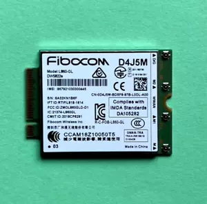 Dell WWAN DW5822e Fibocom Model L860-GL LTE 1Gbps 4G D4J5M Dell Inspiron7490 - Bild 1 von 1