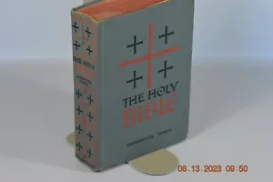 The Holy Bible Confraternity Version 1961 Benziger Brothers Hardcover Vintage - Picture 1 of 12