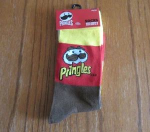 NEW Men's Kids Womens Unisex CRAZY Fun PRINGLES Chips Novelty Logo Crew Socks - Picture 1 of 1