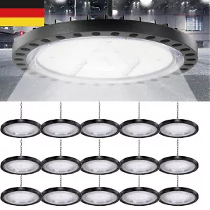 10x 500W UFO LED Hallenbeleuchtung Industrielampe High bay Hallenstrahler Lampe - Afbeelding 1 van 24