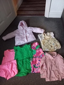Girls size 9 to 12 months clothing bundle mixed brands - Picture 1 of 17