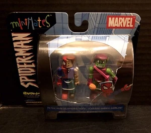 Marvel MiniMates - Peter Parker/Spider-Man y Duende Verde Clásico - 2003 - Nuevo - Imagen 1 de 4