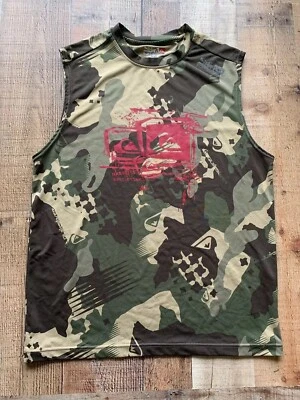 Quiksilver EQPT Sleeveless Elite Performance Camo Shirt EUC Men’s M muscle shirt Foto 1 de 4