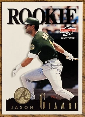 Tarjeta de novato Jason Giambi 1995 SCORE #163 Athletics MLB RC envío gratuito Foto 1 de 3