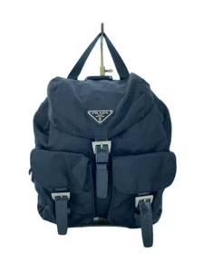 PRADA Rucksack Backpack Nylon schwarz Solid State Gürtel faltig gebraucht - Bild 1 von 9