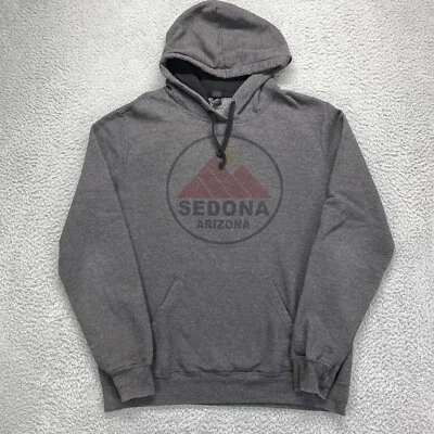 Sudadera con Capucha Sedona Arizona Hombres Grande Gris Manga Larga Distrito El Concierto Foto 1 de 4