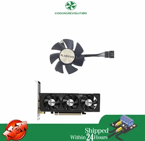 46MM GA51S2H Graphics card fan For Gigabyte GeForce RTX 4060 OC Low Profile Fan - Picture 1 of 2