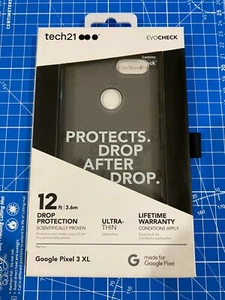 Tech21 Evo Check for Google Pixel 3 XL Smokey/Black FlexShock Impact Protection - Picture 1 of 2