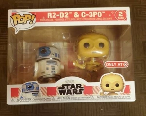 Funko POP R2-D2 & C-3PO Star Wars Disney 100 Retro Reimagined Target 2-Pack NEW - Picture 1 of 7
