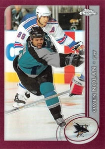 2002-03 Topps refractores cromados #28 Owen Nolan - Imagen 1 de 2