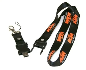 KTM Schlüsselband Lanyard mit 2 GB USB Speicher schwarz/orange NEU - Bild 1 von 1