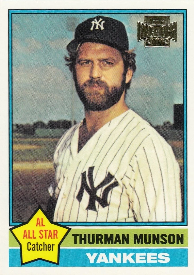 THURMAN MUNSON TOPPS ARCHIVES BASE NEW YORK YANKEES #174 2002 02 - Image 1 of 1