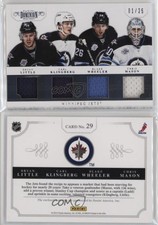 2011 Dominion Quad Jerseys /25 Bryan Little Blake Wheeler Chris Mason Rookie RC