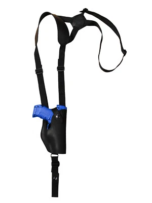 NUEVA Funda de Hombro Barsony Vertical Cuero Negro Springfield Comp 9mm 40 45 Foto 1 de 4