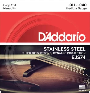 Cuerdas mandolina D'Addario EJS74, bronce fósforo, acero inoxidable, 11-40 - Imagen 1 de 1
