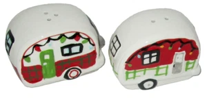 "Juego de sal y pimienta de navidad ~ campistas de navidad ~ 3.5"" x 2.5" - Imagen 1 de 1