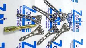 Locking Variable Angle Distal Radius Volar plate 3-5 holes L &R & screw 61 pc TT - Picture 1 of 5
