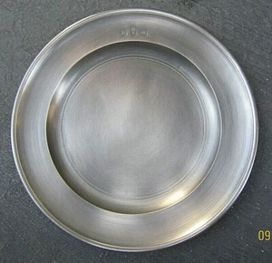 SAMMLERSTÜCK HANDGEFERTIGT JOHN SOMERS BRASILIEN JS X MG ZINN 11 ZOLL TELLER NEUWERTIG - Bild 1 von 5