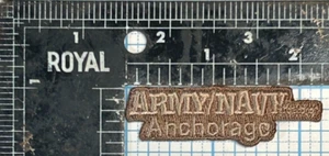 VINTAGE BIG RAY'S ARMY NAVY ANCHORAGE ALASKA OUTFITTER PROMO 2.25" IRON ON PATCH - Picture 1 of 2