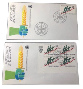 Collection  Un Covers  1980 Un Single Block  All Unaddressed E-122 - Picture 1 of 12