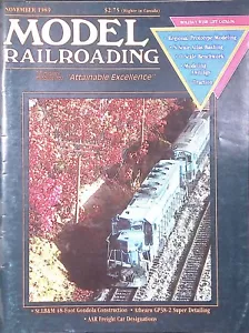 Model Railroading Magazine November 1989 N Scale Atlas Bashing, Modeling Awnings - Picture 1 of 2