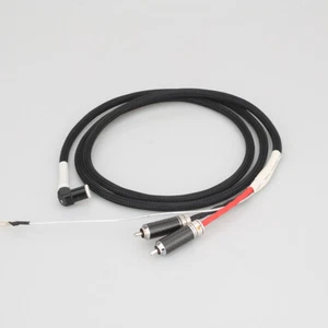 Cable de brazo enchapado en plata 5N OFC 5 pines DIN y RCA fono tocadiscos cable analógico - Imagen 1 de 6