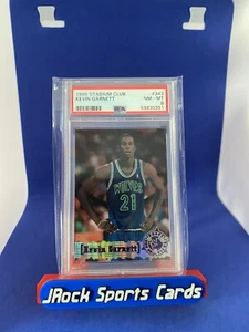 1995 Topps Stadium Club Kevin Garnett #343 novato PSA 8 casi nuevo HOF - Imagen 1 de 2