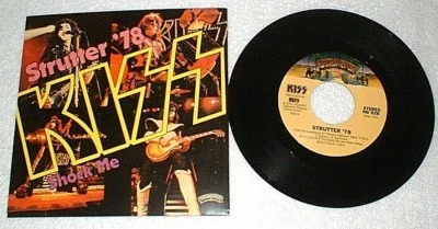 KISS "Strutter '78 b/w Shock Me" Singles Box Set Germany Picture sleeve Vinyl Foto 1 de 4