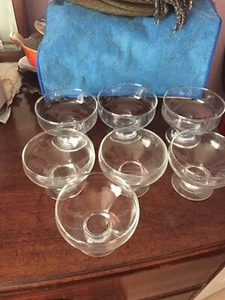 7 Glass Sundae/ Ice Cream Dishes - Picture 1 of 2