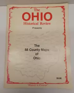The Ohio Historical Review All 88 County's Maps Of Ohio Map Book - Bild 1 von 12