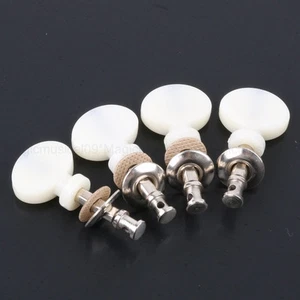 4PCS TUNING PEGS FOR UKULELE TUNING PEGS PIN MACHINES TUNERS White - Picture 1 of 6