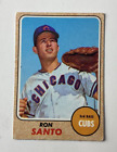 1968 Topps Baseball Ron Santo Chicago Cubs Card #235 Hall of Famer {BK 23