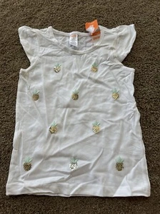 GYMBOREE Girls Island Cruise Pineapple Summer Tank Top Shirt Nwt Size 5 - Picture 1 of 2