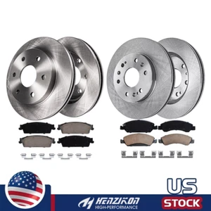 For 2008-2013 Chevy Tahoe Suburban Yukon Front Rear Disc Rotor Ceramic Brake Pad - Picture 1 of 2