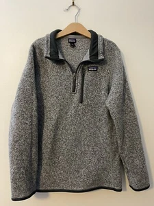 Patagonia Kids Better Sweater Fleece 1/4 Zip Pullover Gray 12 - Picture 1 of 4
