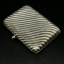 Antique 1890 England Silver Plated Swirl Ribbing Design Cigarette Holder