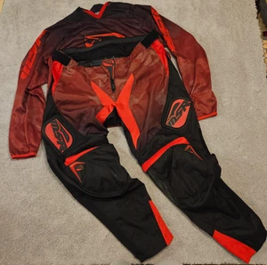 MSR Renegade Motocross Gear Set Jersey Pants Red Black Size XL/40 Off Road MX - Picture 1 of 18