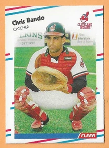 CHRIS BANDO CLEVELAND INDIANS #601 - FLEER NM-MT 1988 - Picture 1 of 2