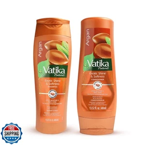 Vatika Naturals Argan Shampoo e Balsamo Combo, 400 ml, per Capelli Danneggiati - Foto 1 di 5