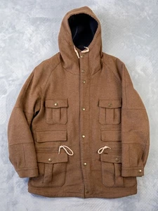Barbour Herren Kingston Wool Hooded Field Jacket Coat Full Zip Braun | Gr. 42 - Bild 1 von 10
