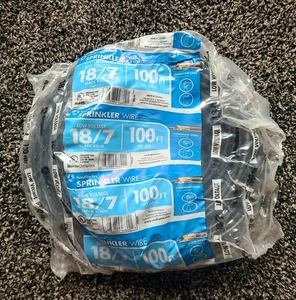 Southwire 49273643 Low Voltage Solid Burial 18/7 Sprinkler Wire Black 100ft NEW - Picture 1 of 4