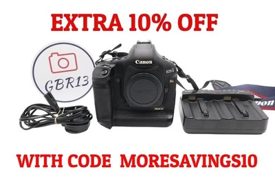 Canon 1Ds Mark III DSLR Camera 21.1MP Body Only, Shutter Count 9243, Good Cond. - Image 1 of 4