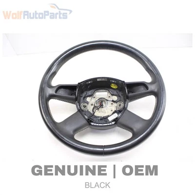 2005-2008 AUDI A6 - 4-Spoke Heated Leather Steering Wheel 4F0419091AJ - Image 1 of 4