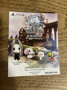 NEW World Of Final Fantasy - Day One Edition  DLC ADD ON BONUS ONLY PS4 - Picture 1 of 1